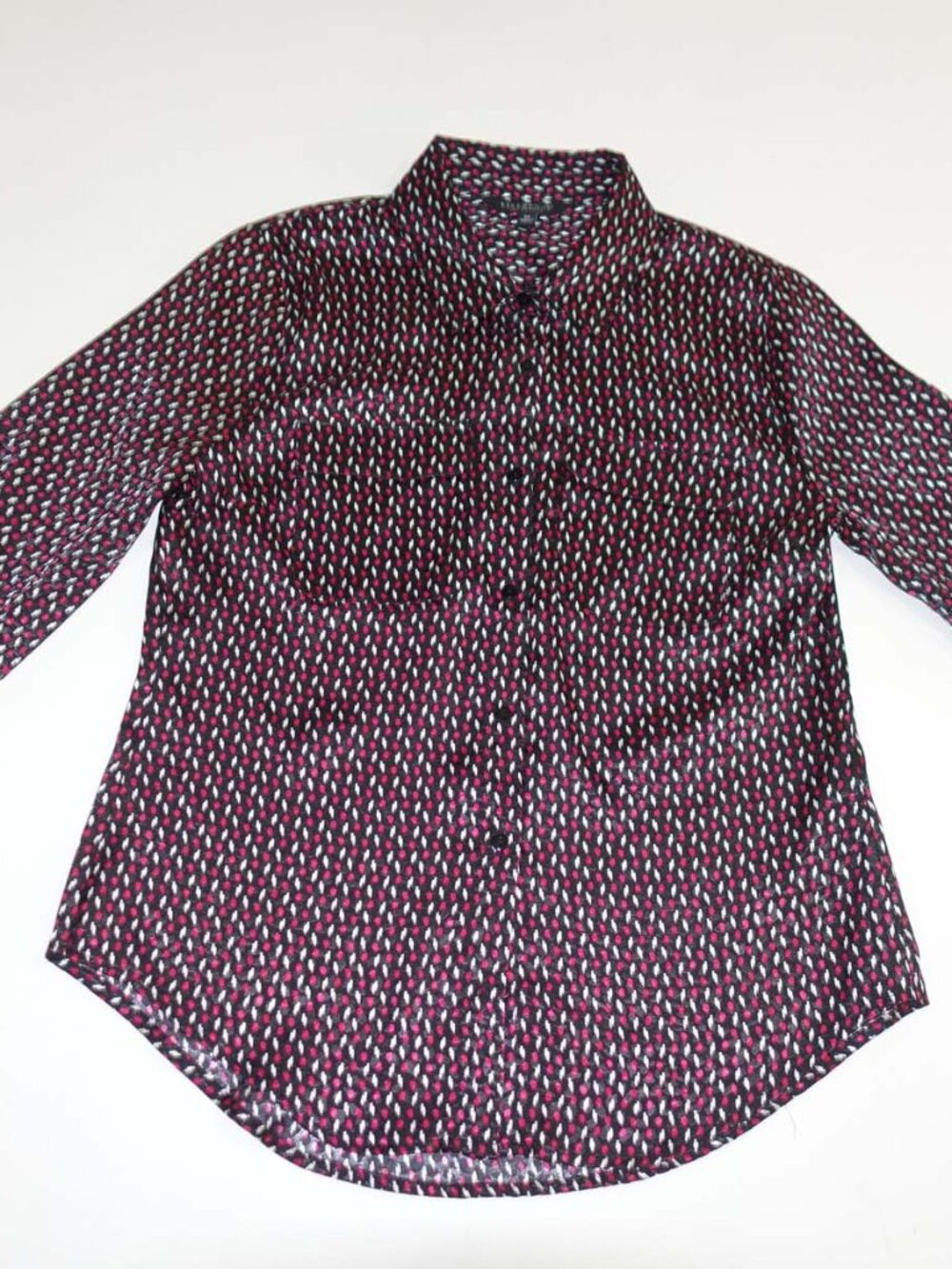 Liverpool Women's Blouse Size XS Long Sleeves Button Front Polyester Top Shirt
